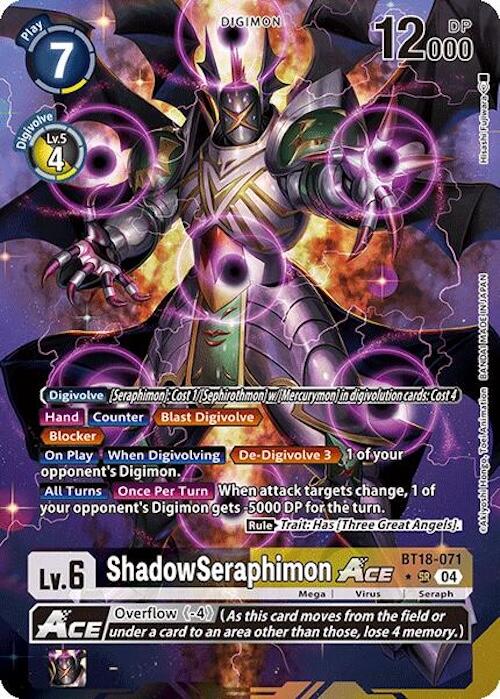 ShadowSeraphimon ACE [BT18-071] (Alternate Art) [Release Special Booster 2.0] | Black Swamp Games