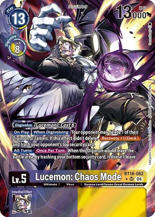 Lucemon: Chaos Mode [BT18-082] (Alternate Art) [Release Special Booster 2.0] | Black Swamp Games