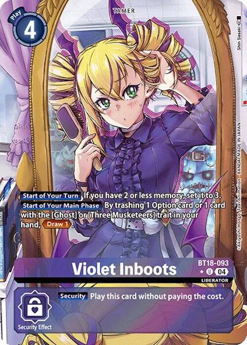 Violet Inboots [BT18-093] (Alternate Art) [Release Special Booster 2.0] | Black Swamp Games