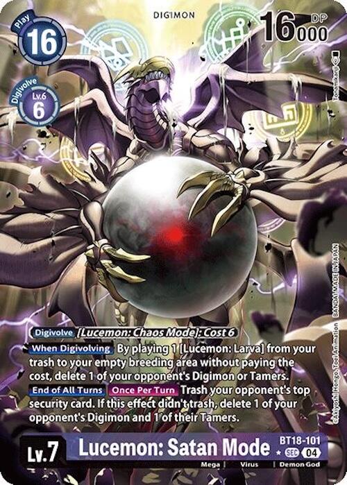 Lucemon: Satan Mode [BT18-101] (Alternate Art) [Release Special Booster 2.0] | Black Swamp Games