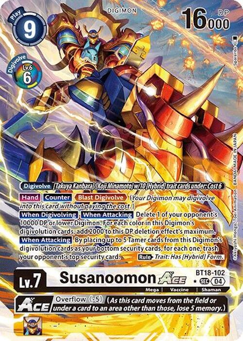 Susanoomon ACE [BT18-102] (Alternate Art) [Release Special Booster 2.0] | Black Swamp Games