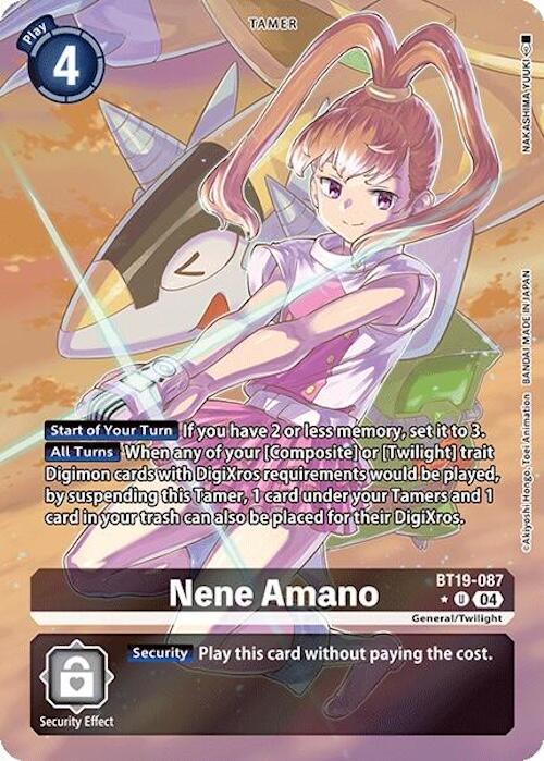 Nene Amano [BT19-087] (Alternate Art) [Release Special Booster 2.0] | Black Swamp Games