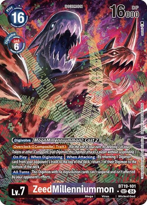 ZeedMillenniummon [BT19-101] (Alternate Art) [Release Special Booster 2.0] | Black Swamp Games