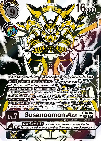 Susanoomon ACE [BT18-102] (Textured) [Release Special Booster 2.0] | Black Swamp Games