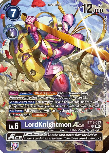 LordKnightmon ACE [BT18-083] (Alternate Art) [Release Special Booster 2.0] | Black Swamp Games