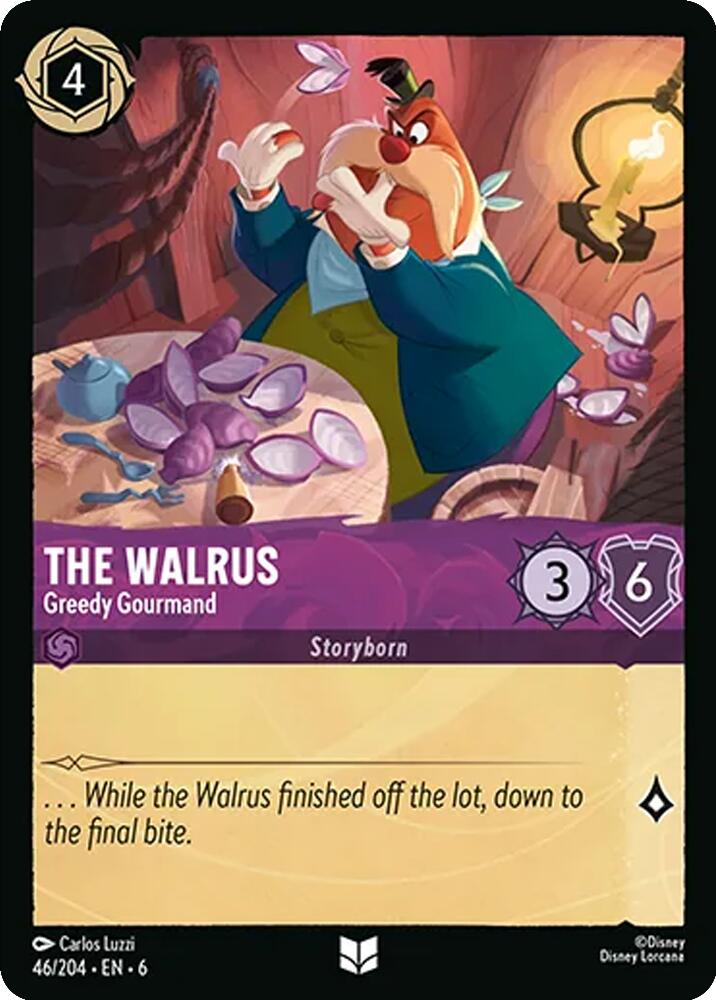 The Walrus - Greedy Gourmand (46/204) [Azurite Sea] | Black Swamp Games