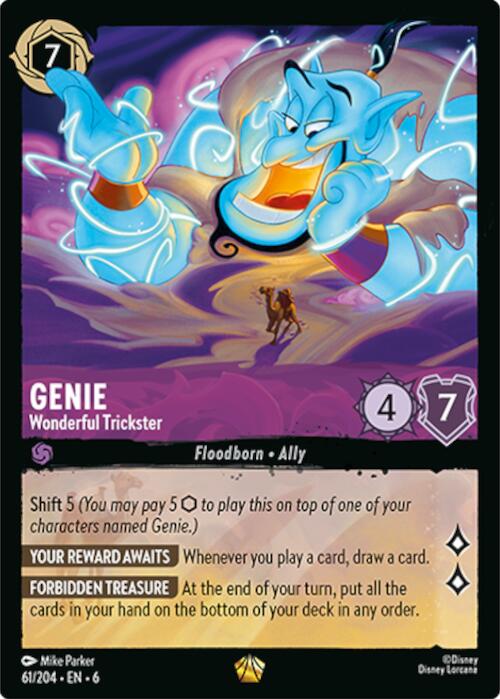 Genie - Wonderful Trickster (61/204) [Azurite Sea] | Black Swamp Games