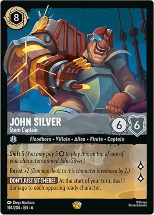 John Silver - Stern Captain (194/204) [Azurite Sea] | Black Swamp Games