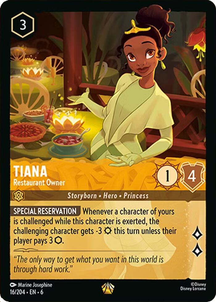 Tiana - Restaurant Owner (16/204) [Azurite Sea] | Black Swamp Games