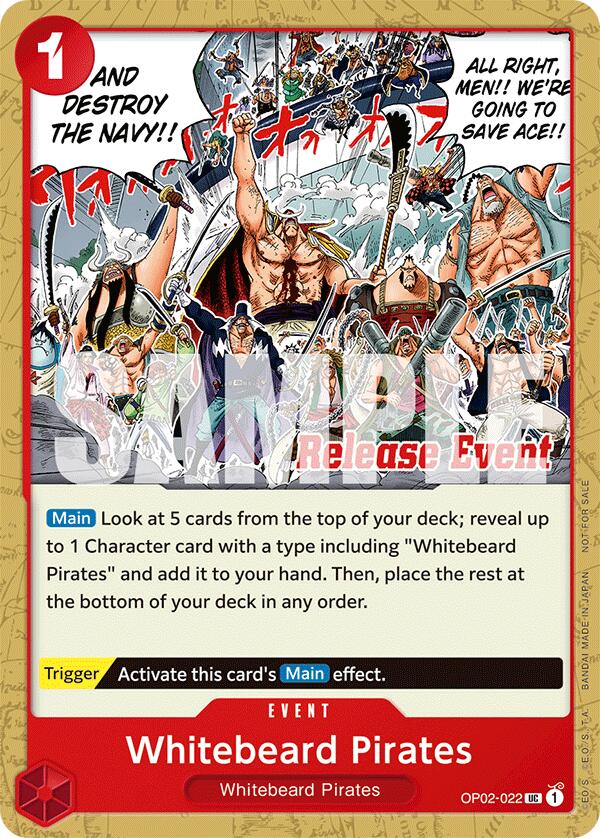 Whitebeard Pirates (ST15 - ST20 Release Event Pack) [One Piece Promotion Cards] | Black Swamp Games