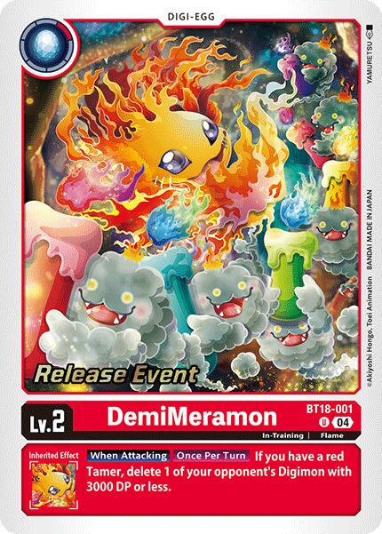 DemiMeramon [BT18-001] [Release Special Booster Ver.2.0 Pre-Release Cards] | Black Swamp Games