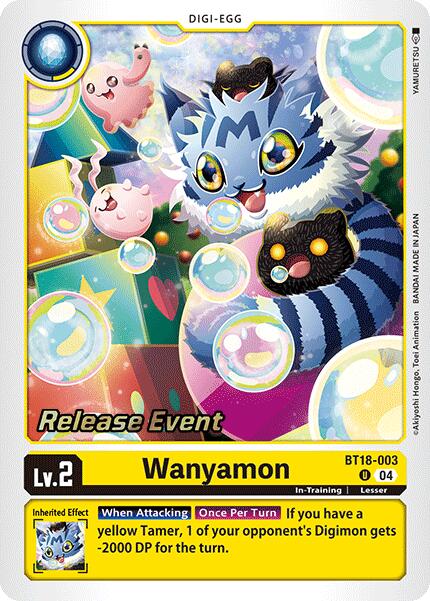 Wanyamon [BT18-003] [Release Special Booster Ver.2.0 Pre-Release Cards] | Black Swamp Games