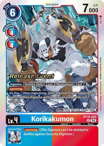 Korikakumon [BT18-025] [Release Special Booster 2.0 Pre-Release Cards] | Black Swamp Games