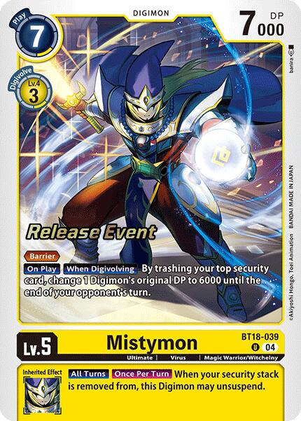 Mistymon [BT18-039] [Release Special Booster 2.0 Pre-Release Cards] | Black Swamp Games