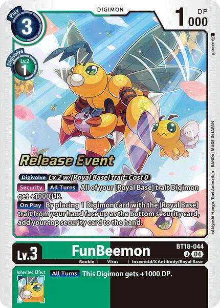 FunBeemon [BT18-044] [Release Special Booster Ver.2.0 Pre-Release Cards] | Black Swamp Games