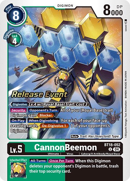 CannonBeemon [BT18-052] [Release Special Booster Ver.2.0 Pre-Release Cards] | Black Swamp Games