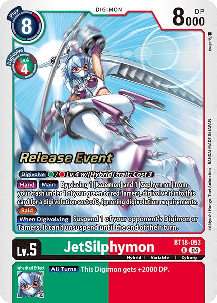 JetSilphymon [BT18-053] [Release Special Booster 2.0 Pre-Release Cards] | Black Swamp Games