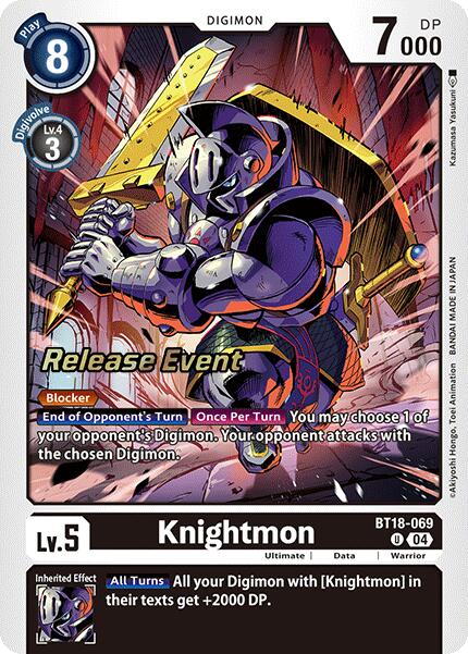 Knightmon [BT18-069] [Release Special Booster Ver.2.0 Pre-Release Cards] | Black Swamp Games