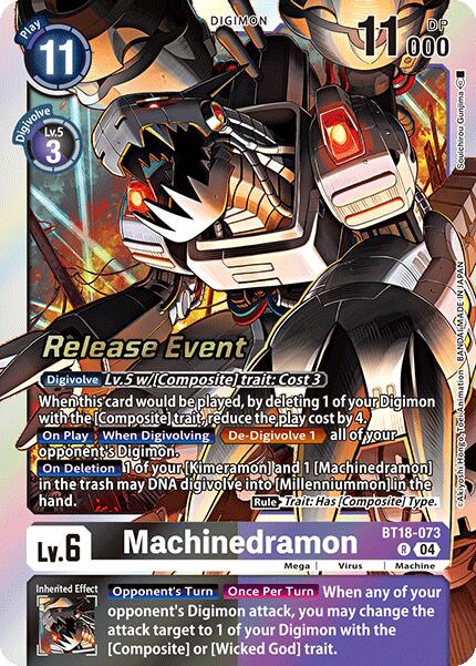 Machinedramon [BT18-073] [Release Special Booster Ver.2.0 Pre-Release Cards] | Black Swamp Games