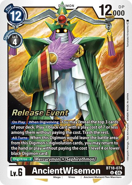 AncientWisemon [BT18-074] [Release Special Booster Ver.2.0 Pre-Release Cards] | Black Swamp Games