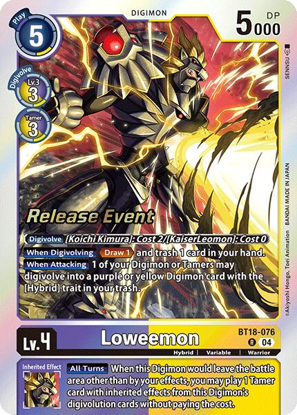 Loweemon [BT18-076] [Release Special Booster 2.0 Pre-Release Cards] | Black Swamp Games