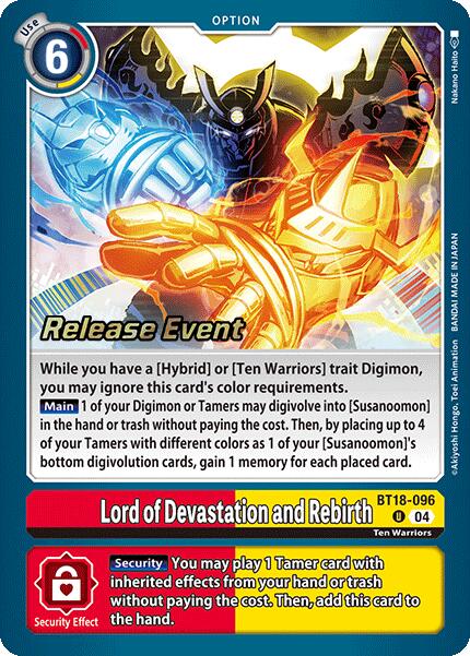 Lord of Devastation and Rebirth [BT18-096] [Release Special Booster 2.0 Pre-Release Cards] | Black Swamp Games