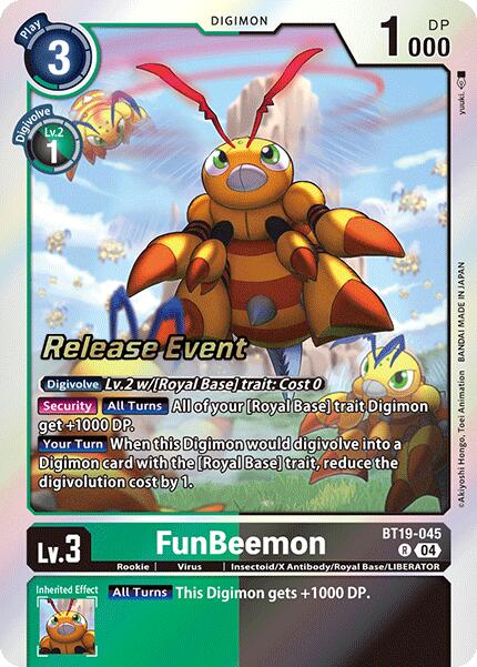 FunBeemon [BT19-045] [Release Special Booster Ver.2.0 Pre-Release Cards] | Black Swamp Games