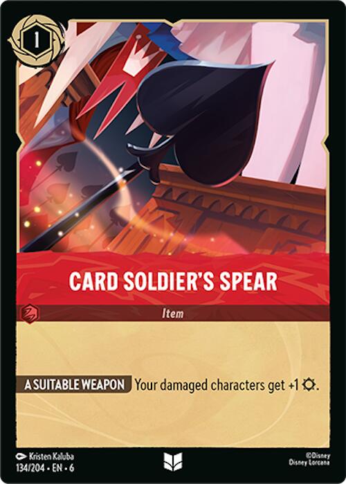 Card Soldier's Spear (134/204) [Azurite Sea] | Black Swamp Games