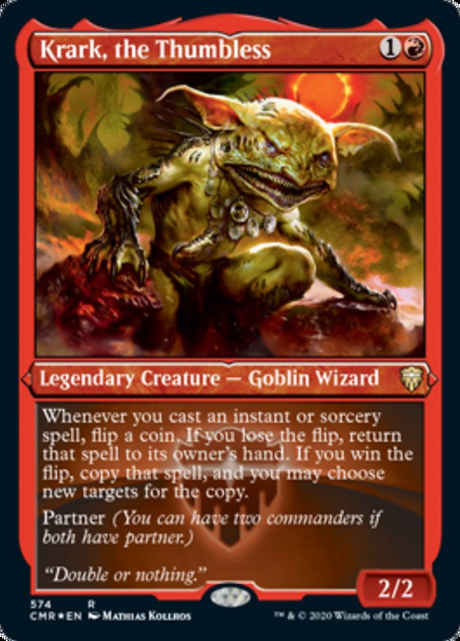 Krark, the Thumbless (Etched) [Commander Legends] | Black Swamp Games