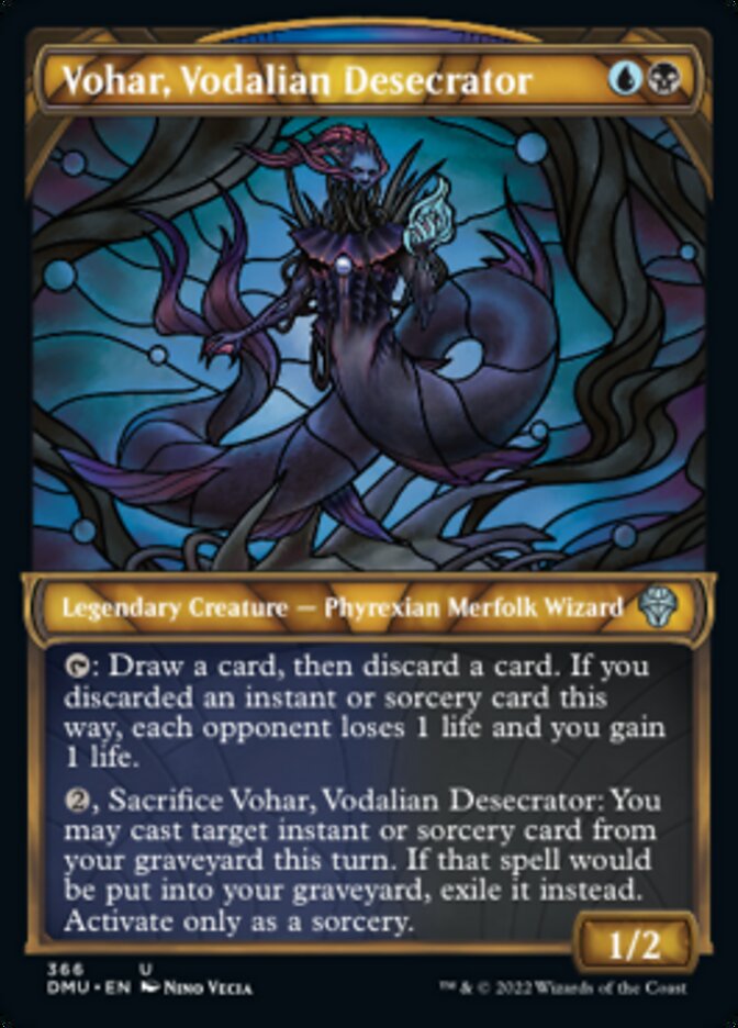 Vohar, Vodalian Desecrator (Showcase Textured) [Dominaria United] | Black Swamp Games