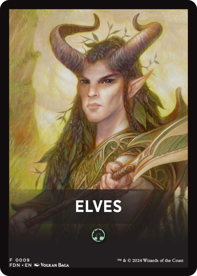 Elves Theme Card [Foundations Tokens] | Black Swamp Games