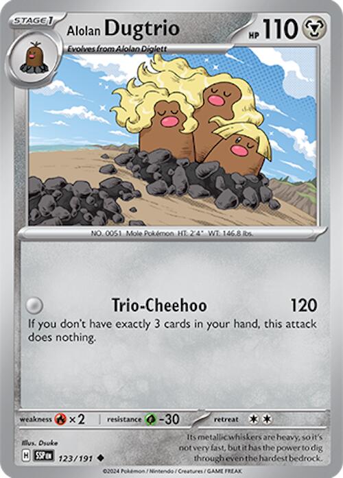 Alolan Dugtrio (123/191) [Scarlet & Violet: Surging Sparks] | Black Swamp Games