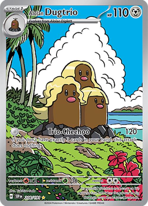 Alolan Dugtrio (208/191) [Scarlet & Violet: Surging Sparks] | Black Swamp Games