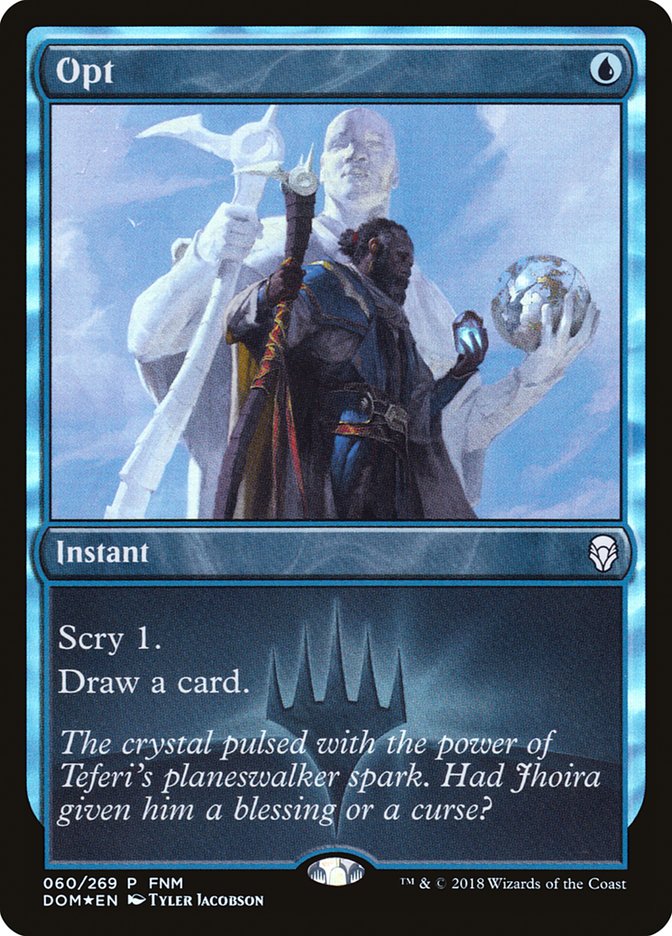 Opt (FNM) [Dominaria Promos] | Black Swamp Games