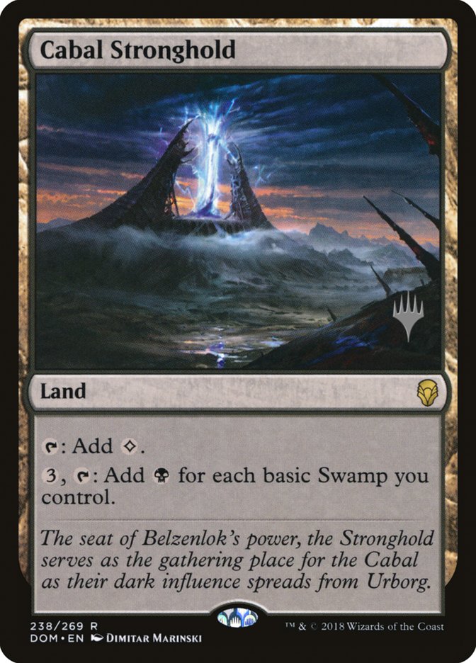 Cabal Stronghold (Promo Pack) [Dominaria Promos] | Black Swamp Games