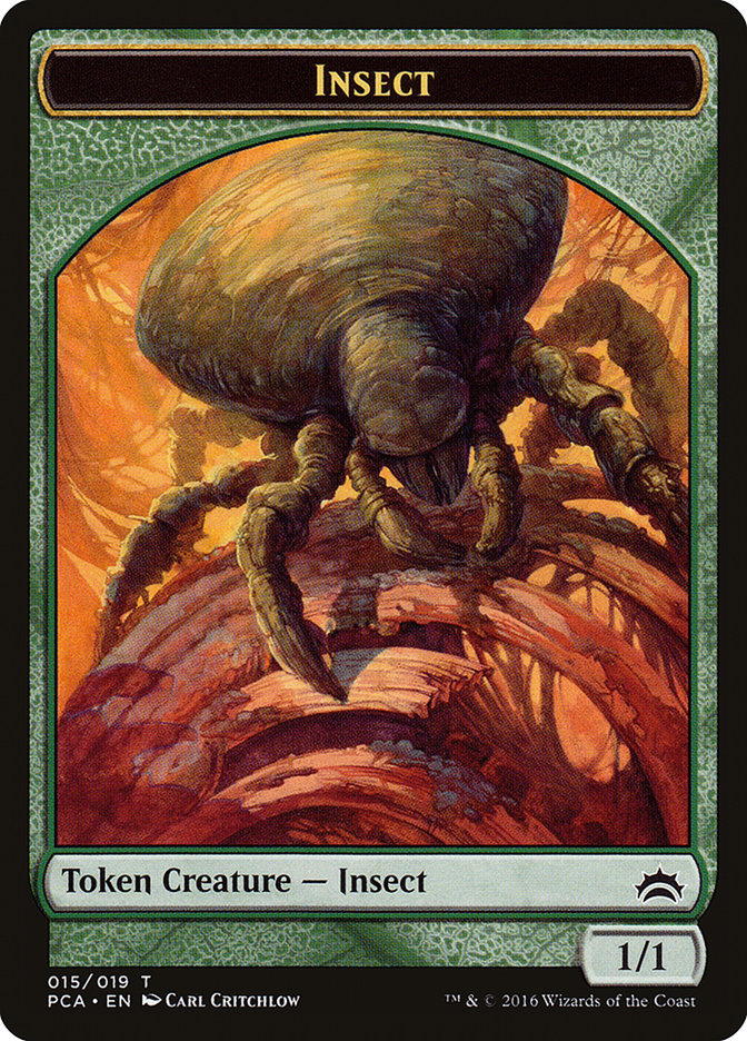 Goat // Insect Double-Sided Token [Planechase Anthology Tokens] | Black Swamp Games