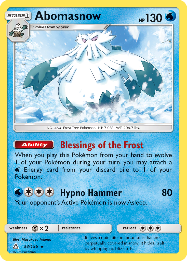 Abomasnow (38/156) [Sun & Moon: Ultra Prism] | Black Swamp Games