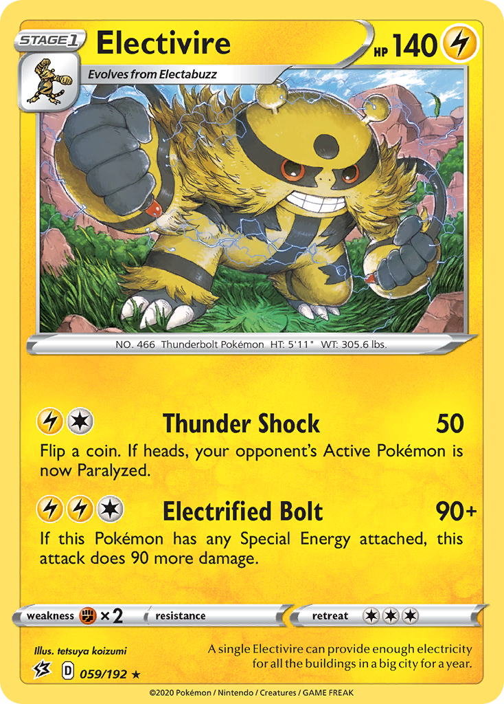 Electivire (059/192) [Sword & Shield: Rebel Clash] | Black Swamp Games