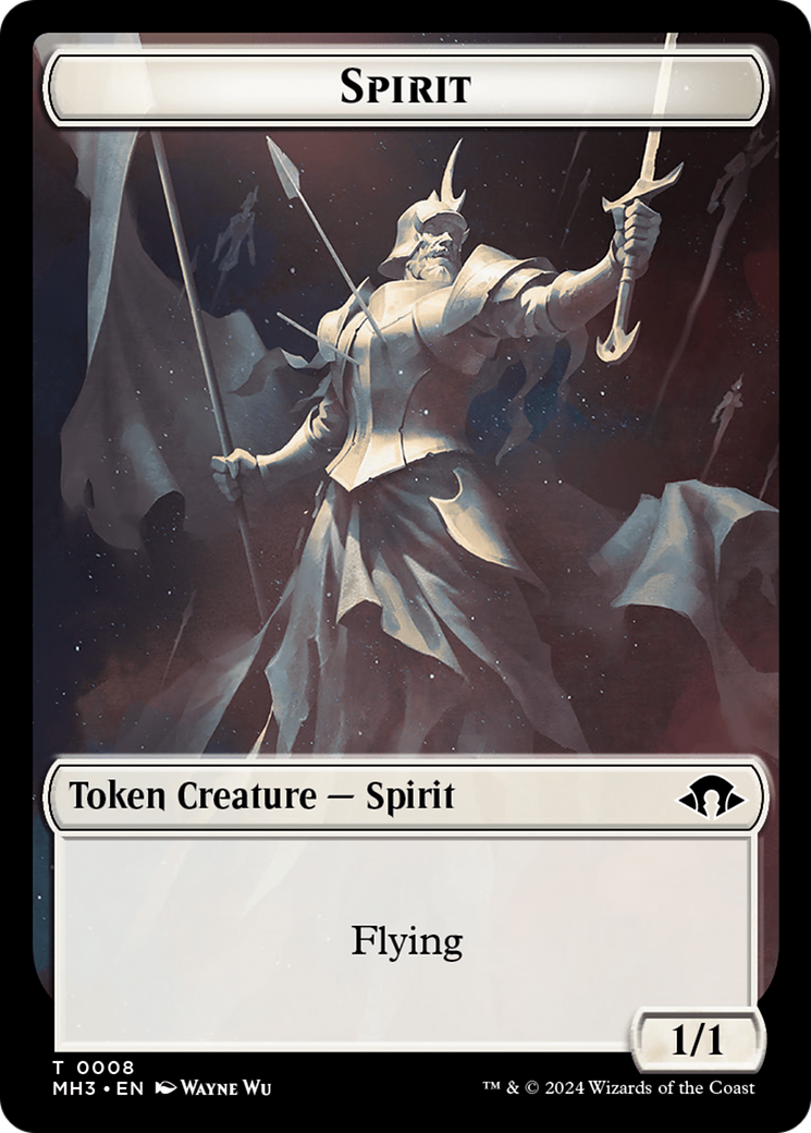 Phyrexian Germ // Spirit (0008) Double-Sided Token [Modern Horizons 3 Tokens] | Black Swamp Games