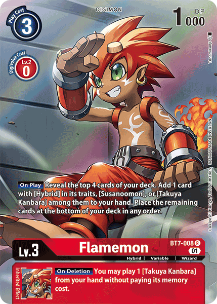 Flamemon [BT7-008] (Alternate Art) [Next Adventure] | Black Swamp Games