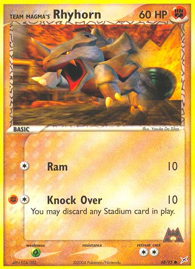 Team Magma's Rhyhorn (68/95) [EX: Team Magma vs Team Aqua] | Black Swamp Games
