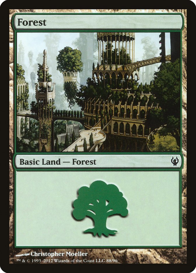 Forest (88) [Duel Decks: Izzet vs. Golgari] | Black Swamp Games