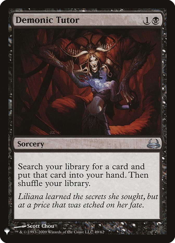 Demonic Tutor [Mystery Booster] | Black Swamp Games