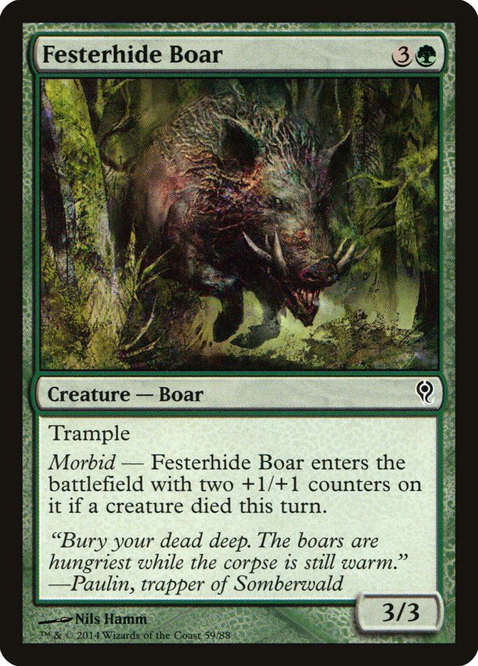 Festerhide Boar [Duel Decks: Jace vs. Vraska] | Black Swamp Games