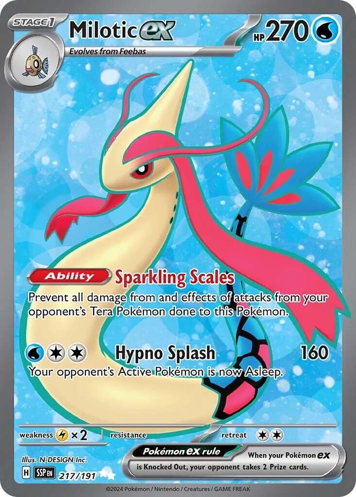 Milotic ex (217/191) [Scarlet & Violet: Surging Sparks] | Black Swamp Games