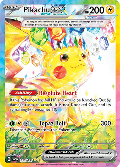 Pikachu ex (238/191) [Scarlet & Violet: Surging Sparks] | Black Swamp Games