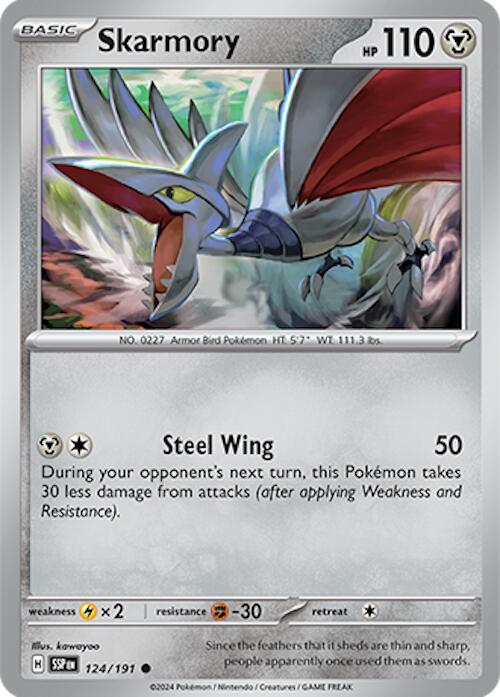 Skarmory (124/191) [Scarlet & Violet: Surging Sparks] | Black Swamp Games