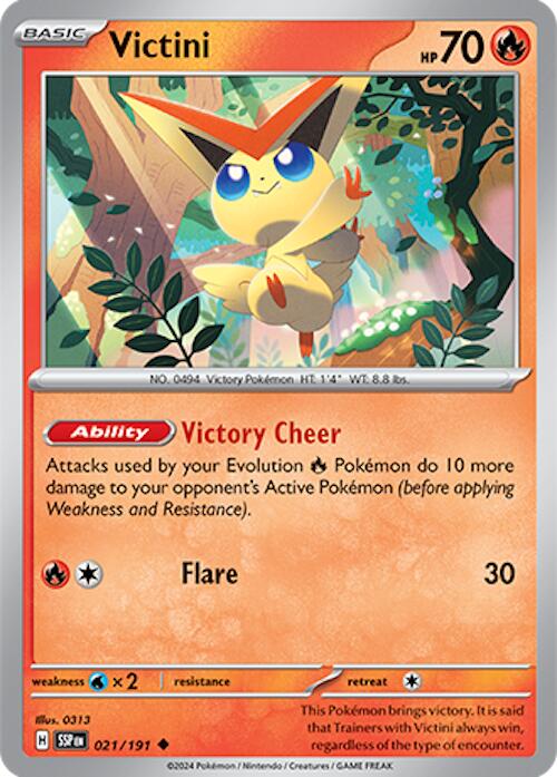 Victini (021/191) [Scarlet & Violet: Surging Sparks] | Black Swamp Games
