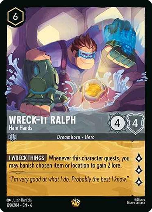 Wreck-It Ralph - Ham Hands (190/204) [Azurite Sea] | Black Swamp Games