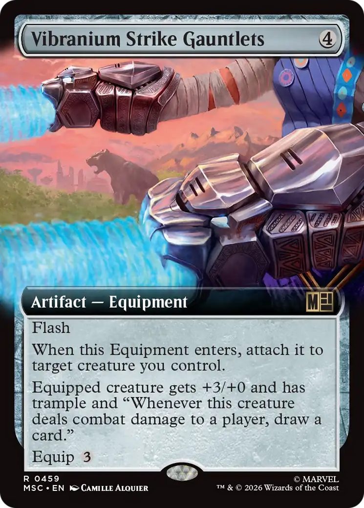 Vibranium Strike Gauntlets (Extended Art) [Marvel Super Heroes Commander] | Black Swamp Games